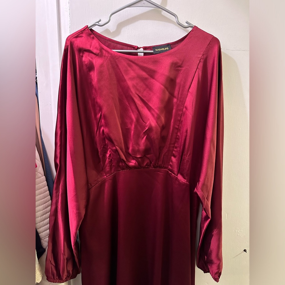 Ada Faye burgundy dress